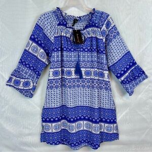 NWT Portocruz Tunic Style Swim Cover w/ Pockets / size large